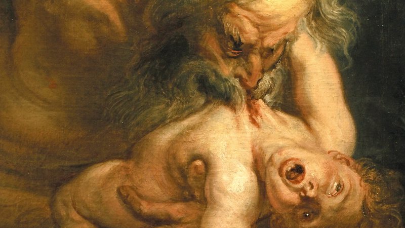 Saturno devorando um de seus filhos, por Peter-Paul Rubens - Domínio Público