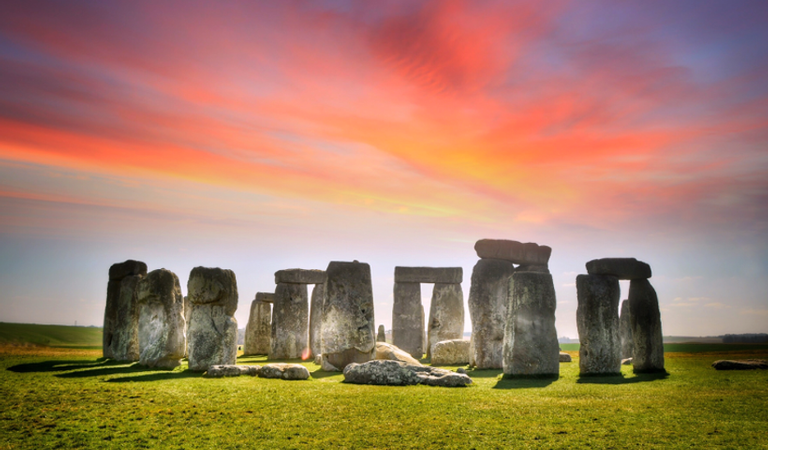 Monumento megalítico de Stonehenge, na Inglaterra - Getty Images