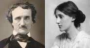 Respectivamente os escritores Edgar Allan Poe e Virginia Woolf - Creative Commons