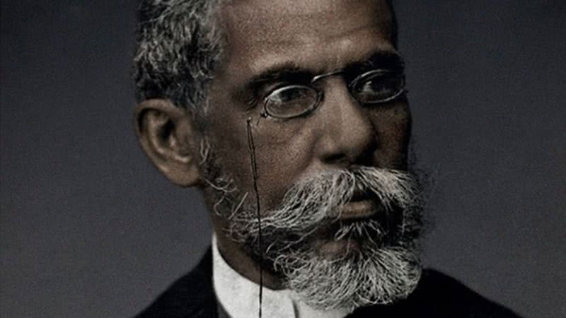 Retrato colorizado de Machado de Assis - Divulgação/Faculdade Zumbi dos Palmares