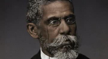 Retrato colorizado de Machado de Assis - Divulgação/Faculdade Zumbi dos Palmares