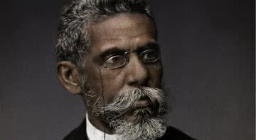 Machado de Assis em imagem colorizada - Projeto Machado de Assis Real