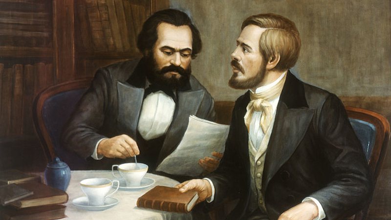 Os teóricos Karl Marx e Friedrich Engels - Getty Images