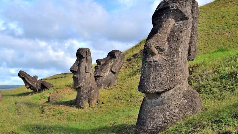 Moais na Ilha de Páscoa - Getty Images