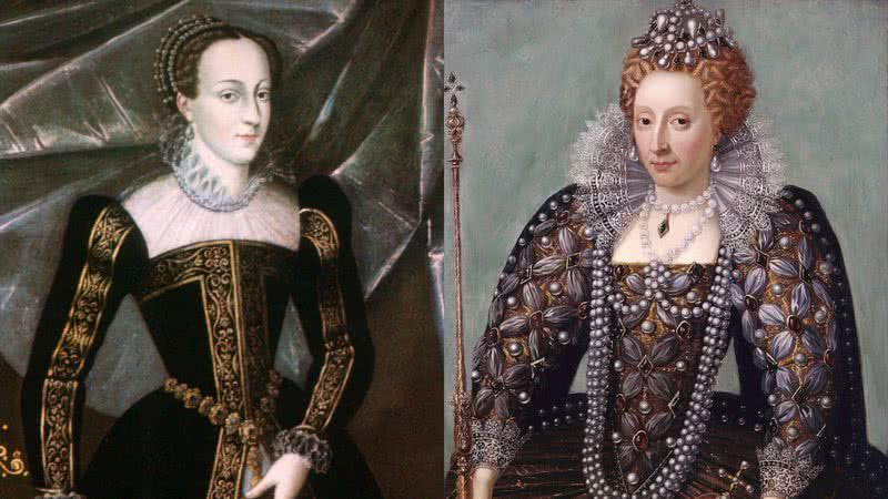 Maria I, à esquerda, e Elizabeth I, à direita - Divulgação