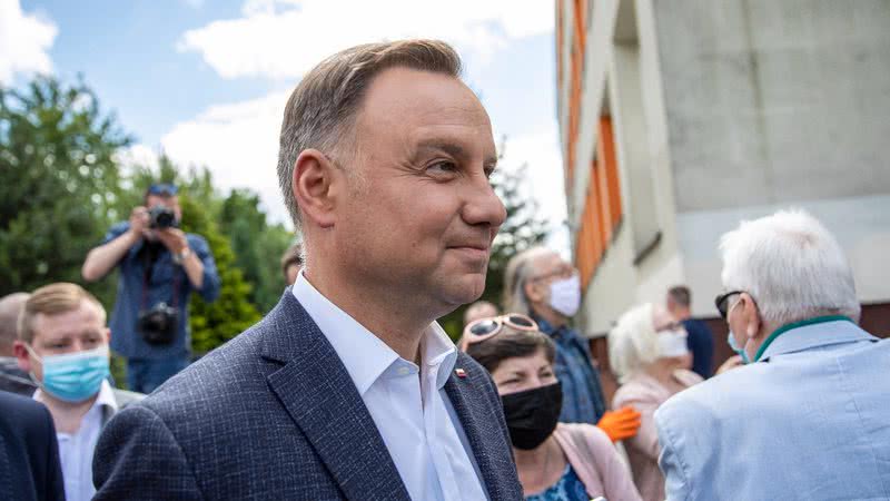 Presidente polonês, Andrzej Duda, em 2020 - Getty Images