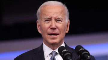 O presidente Joe Biden durante discurso - Getty Images