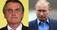 Fotografia de Bolsonaro e Putin - Getty Images