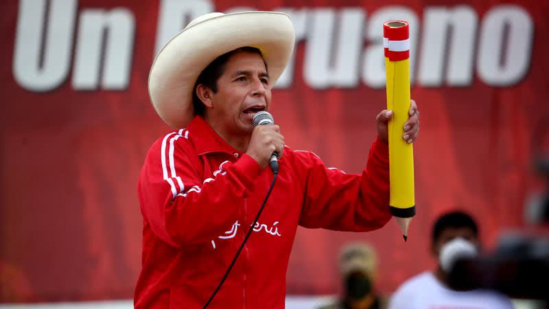 Pedro Castillo, atual presidente do Peru - Getty Images