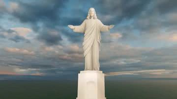 Projeto de como será a estátua de Cristo construída na Armênia - Reprodução/Vídeo