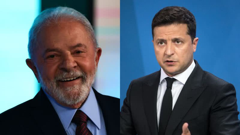 Lula (à esqu.) e Volodymyr Zelensky (à dir.) - Getty Images