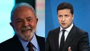 Lula (à esqu.) e Volodymyr Zelensky (à dir.) - Getty Images