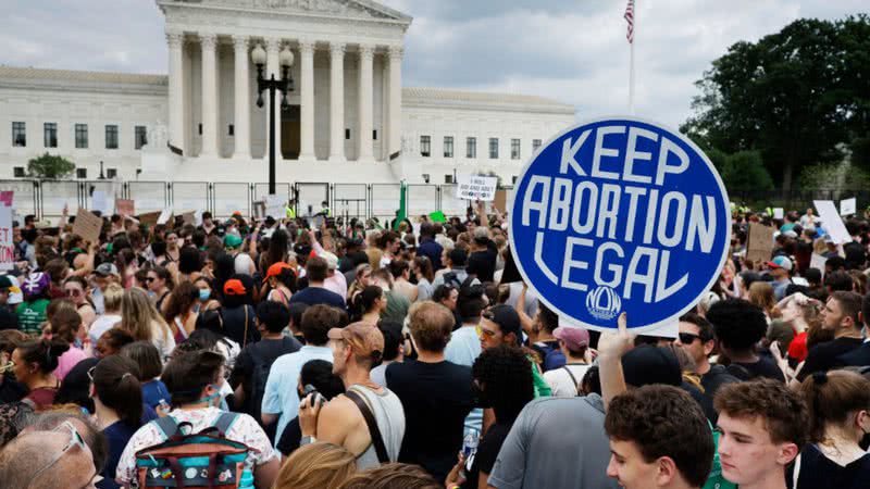 Protestos aconteceram hoje, 23, em frente a Suprema Corte - Getty Images