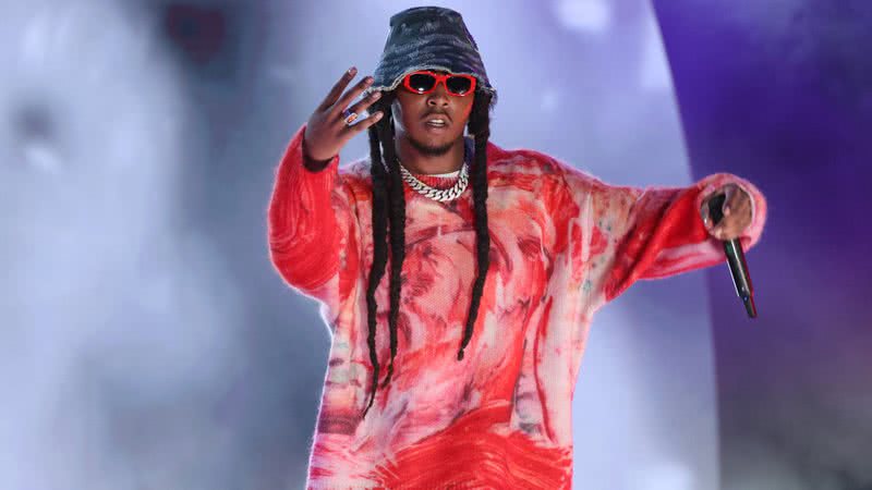 Rapper Takeoff, do trio Migos, que foi morto nesta madrugada - Getty Images