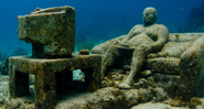 Escultura Inertia, localizada no Underwater Museum of Art - Reprodução