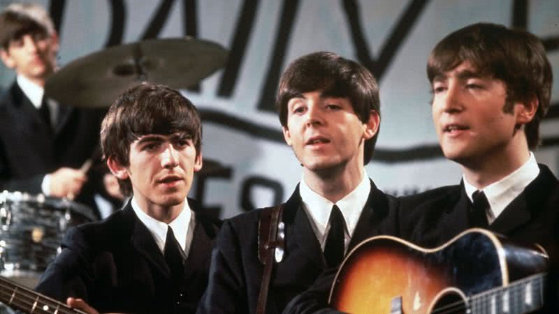 Os membros dos Beatles reunidos em apresentação de TV - Getty Images