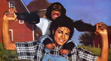 Michael e Bubbles em fotografia - Divulgação/Twitter/mjinfos/12.07.2020