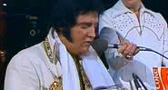 Elvis cantando em seu último especial de TV - Divulgação / Vídeo / CBS