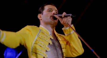 Freddie Mercury em apresentação com o Queen na Hungria - Divulgação/Youtube/VIDEO REMASTER ITA/23.12.2018