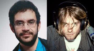 Renato Russo (esq.) e Kurt Cobain (dir.) em montagem - Wikimedia Commons / Divulgação / Julie Kramer