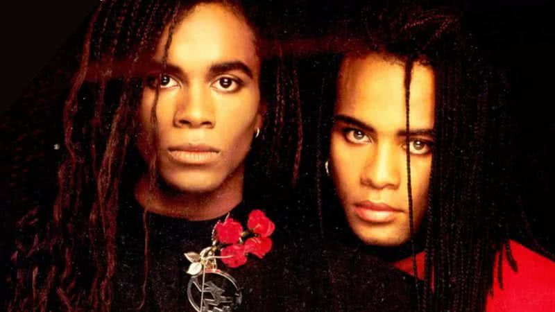 Rob Pilatus e Fab Morvan, o Milli Vanilli, juntos na capa do LP 'All Or Nothing' - Divulgação / Hansa Records