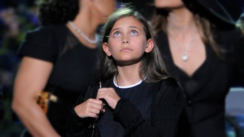 Paris Jackson durante funeral de Michael, em 2009 - Getty Images