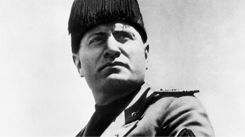 Fotografia de Mussolini tirada quando o mesmo ainda ocupava o poder - Divulgação