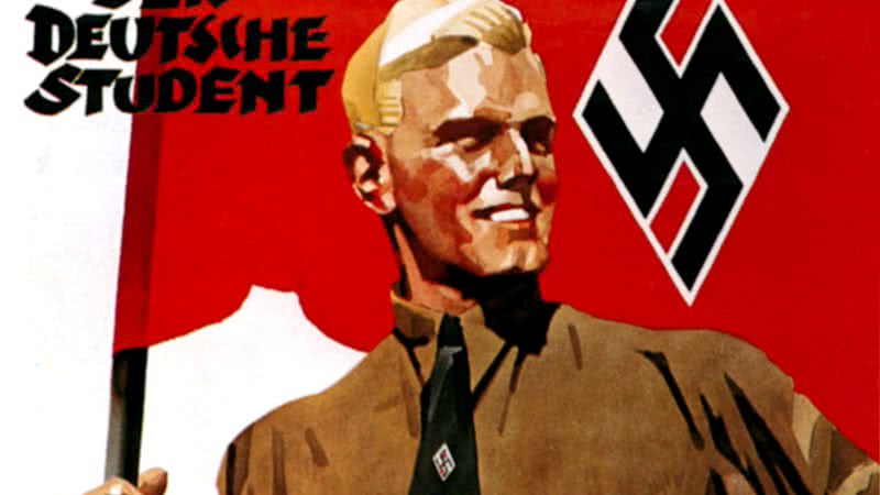 Poster de aluno alemão como propaganda nazista - Getty Images