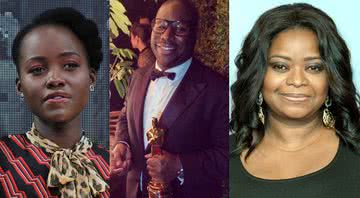 Lupita Nyong’o, Steve McQueen e Octavia Spencer, respectivamente - Wikimedia Commons