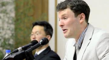 Otto Warmbier durante julgamento - Wikimedia Commons