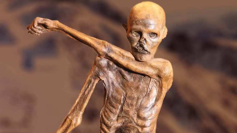 Ötzi, o Homem de Gelo, encontrado nos Alpes de Ötztal - Divulgação/ Discover Magazine