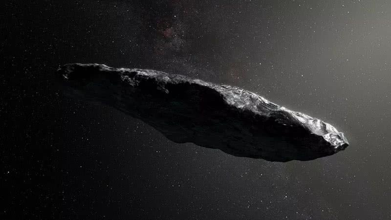 Objeto avistado em 2017 chamado de Oumuamua - Divulgação