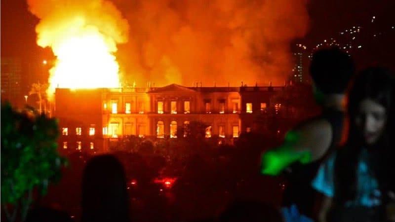 Incêndio do Museu Nacional da UFRJ - Reprodução