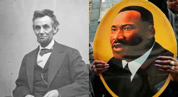 Respectivamente: Abraham Lincoln e Martin Luther King Jr. - Getty Images