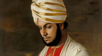 Retrato oficial de Abdul Karim, em 1888 - Wikimedia Commons