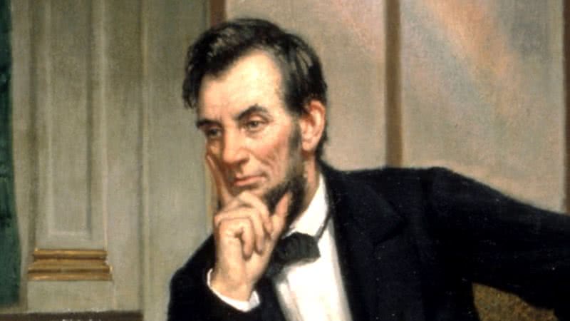 Pintura do ex-presidente norte-americano Abraham Lincoln - Wikimedia Commons