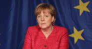 Fotografia de Angela Merkel em evento oficial - Getty Images