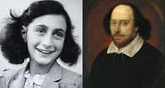 Anne Frank e Shakespeare, respectivamente - Creative Commons