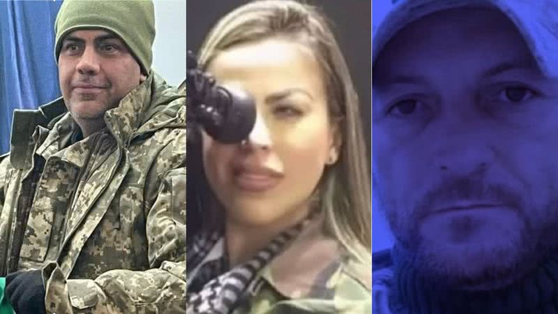 André Hack Bahi, Thalita do Valle e Douglas Búrigo, brasileiros vítimas da Guerra na Ucrânia - Divulgação