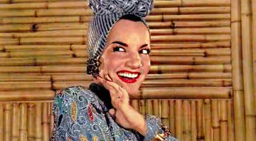 Retrato da icônica Carmen Miranda - Wikimedia Commons