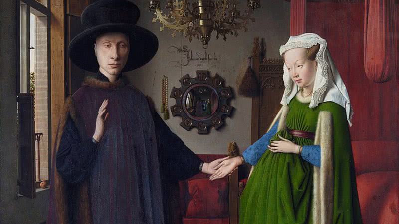 A obra 'O Casal Arnolfini' - National Gallery, London, via Wikimedia Commons