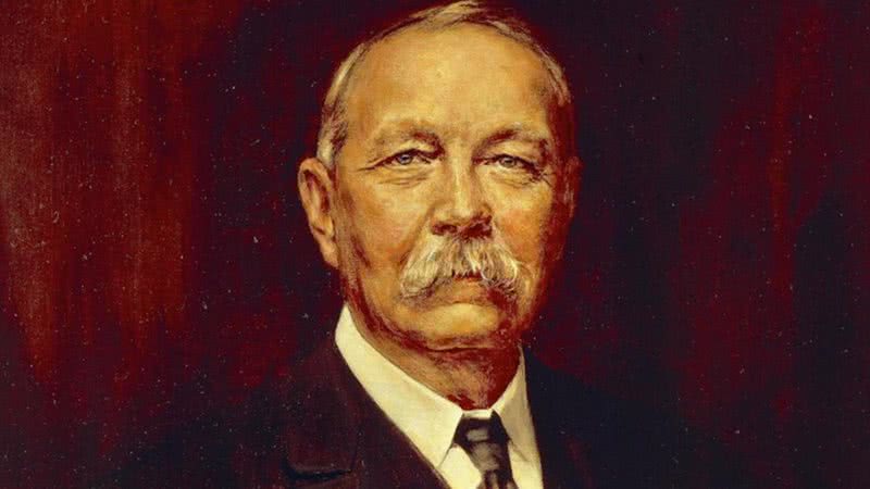 Arthur Conan Doyle em pintura - Divulgação