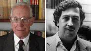 Gustavo de Greiff e Pablo Escobar - Divulgação/ Arquivo Pessoal e Wikimedia Commons