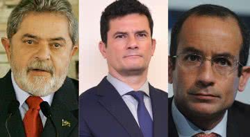 Montagem com Lula, Sérgio Moro e Marcelo Odebrecht - Divulgação