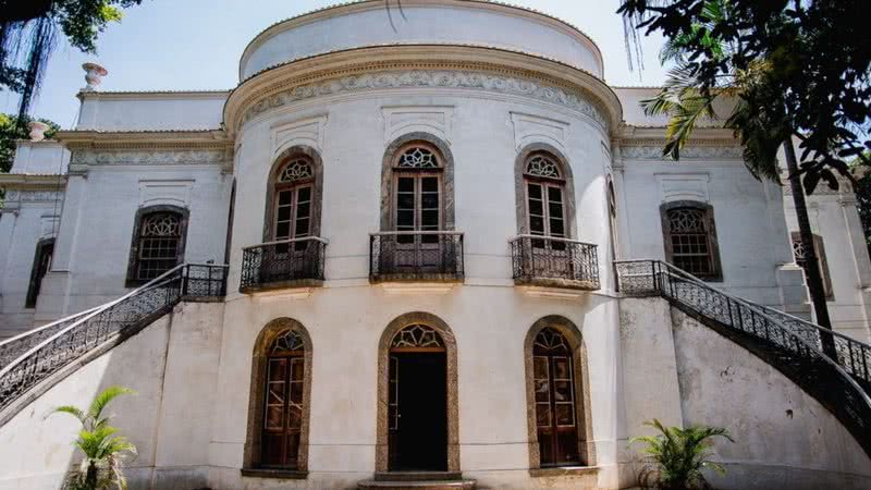 Fachada interna da residência de Domitila de Castro - Divulgação / Facebook / Casa da Marquesa de Santos - Museu da Moda Brasileira