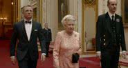 Elizabeth II em cena com o ator Daniel Craig - Divulgação / vídeo / Youtube / Olympics