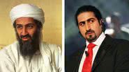 Osama Bin Laden e seu filho Omar - Getty Images