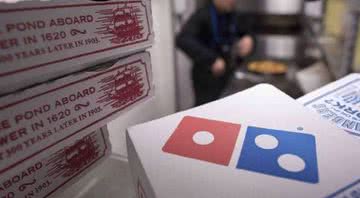 Foto de uma caixa de pizza da Domino's - Divulgação