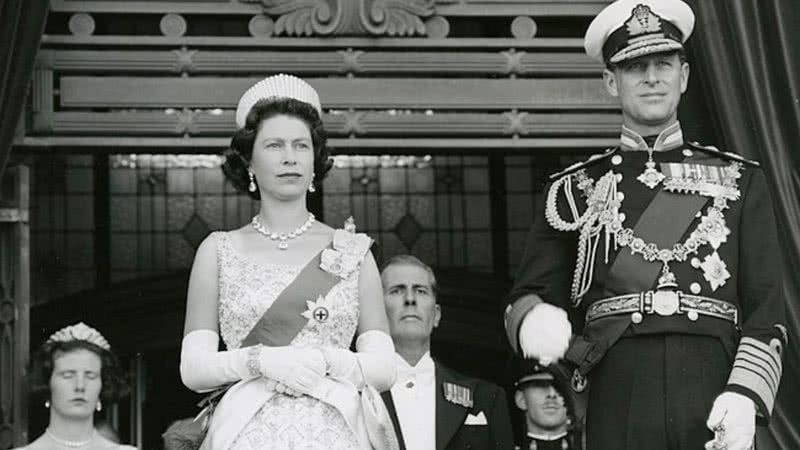 Elizabeth e Philip em evento público - Archives New Zealand, via Wikimedia Commons