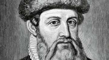 Johannes Gutenberg, inventor da prensa - Domínio Público, via Wikimedia Commons